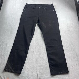 Barbell Apparel Jeans Mens 34x32 Black Athletic Fit Stretch Performance Denim